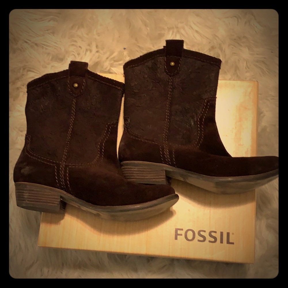 FOSSIL Carley Suede Boots